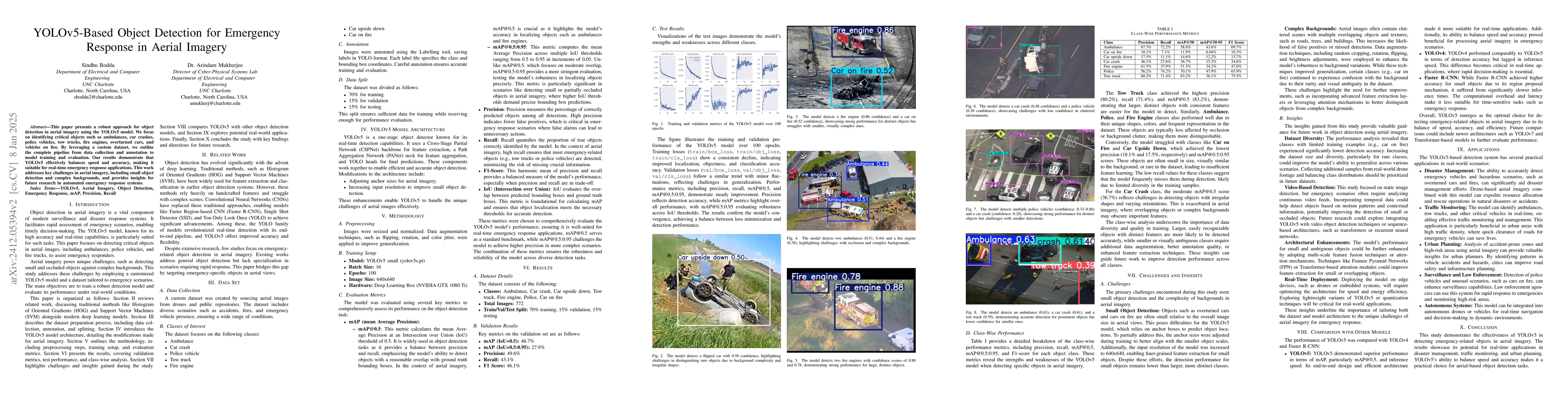 Thumbnail for YOLOv5-Based Object Detection for Emergency Response in Aerial Imagery