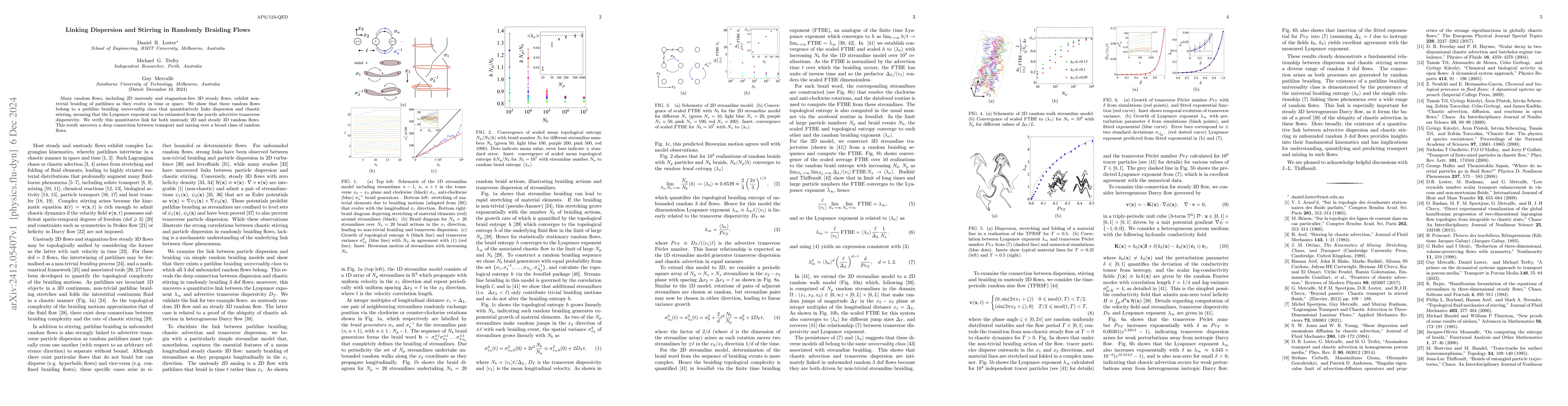 Thumbnail for Linking Dispersion and Stirring in Randomly Braiding Flows