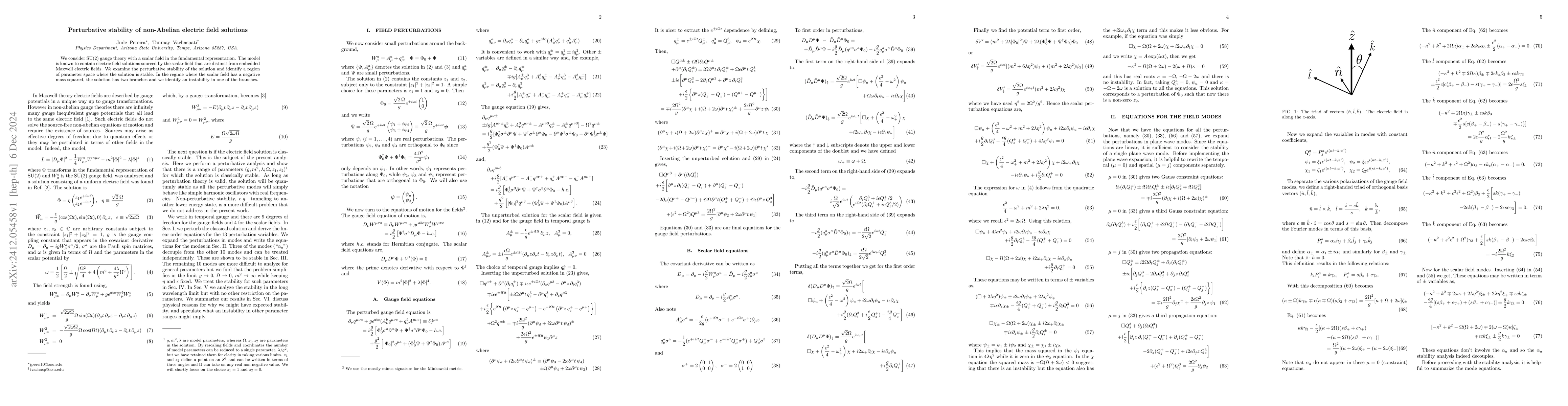 Thumbnail for Perturbative stability of non-Abelian electric field solutions