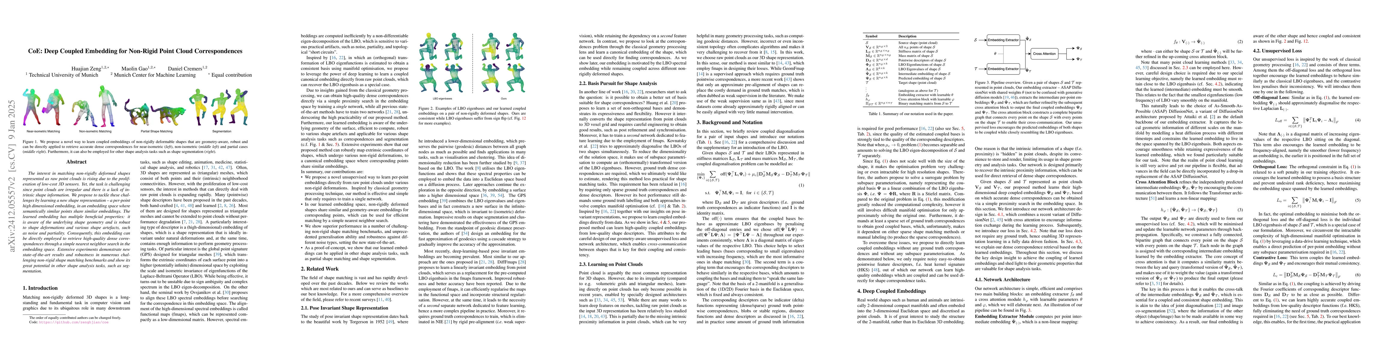 Thumbnail for CoE: Deep Coupled Embedding for Non-Rigid Point Cloud Correspondences