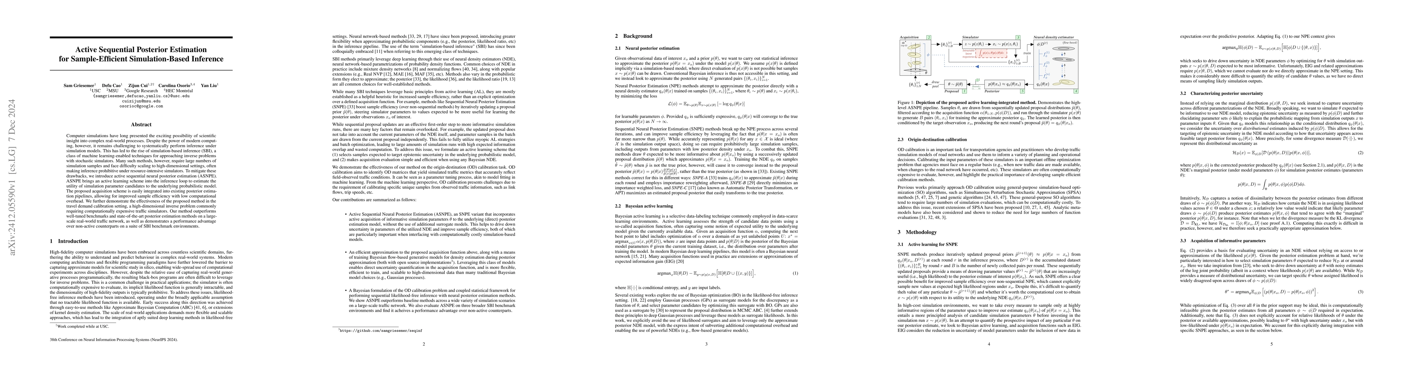 Thumbnail for Active Sequential Posterior Estimation for Sample-Efficient
  Simulation-Based Inference