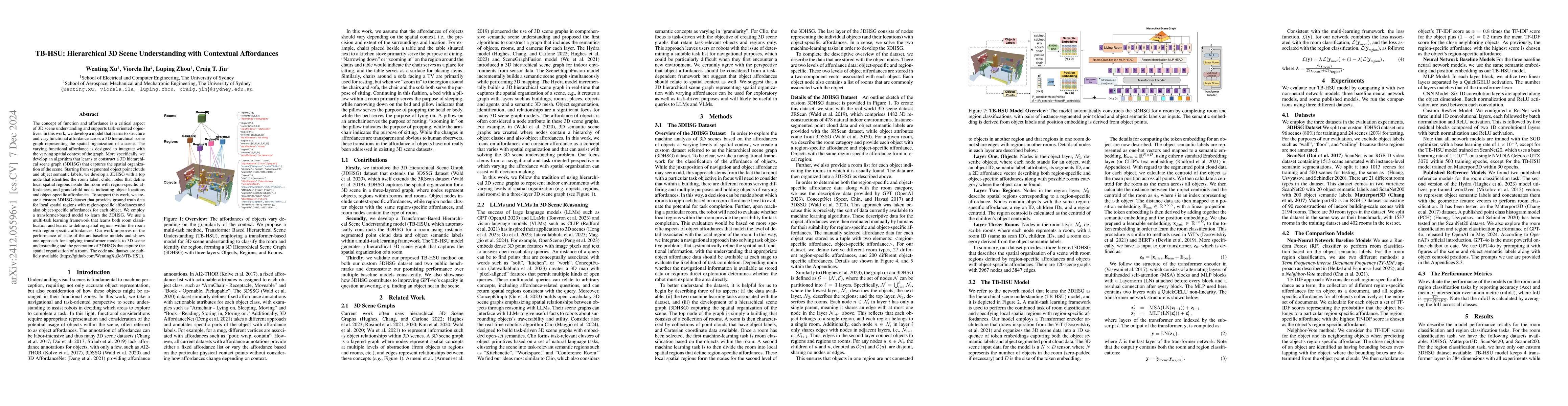 Thumbnail for TB-HSU: Hierarchical 3D Scene Understanding with Contextual Affordances