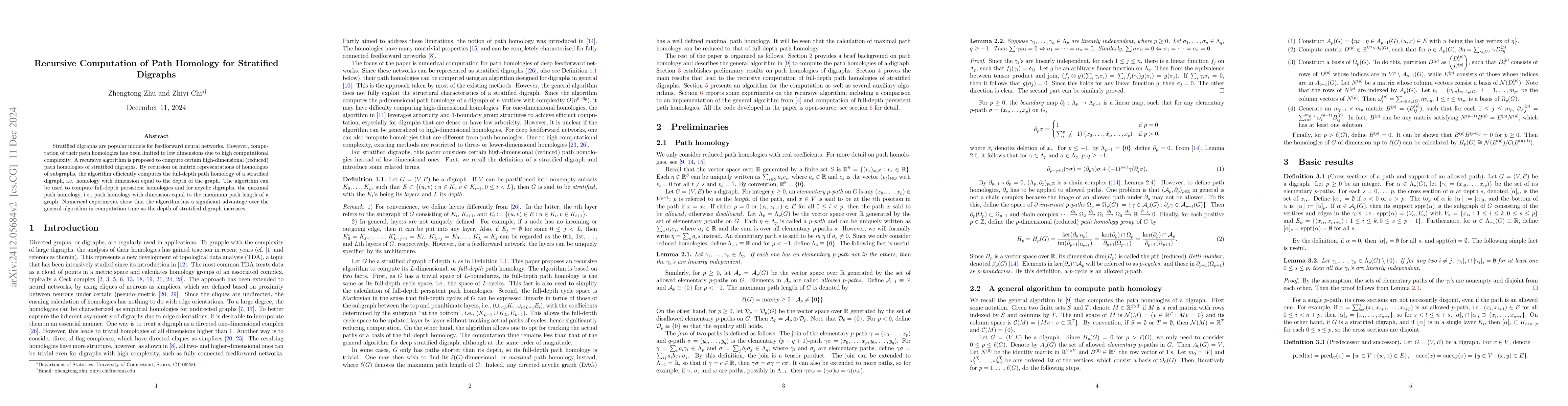 Thumbnail for Recursive Computation of Path Homology for Stratified Digraphs