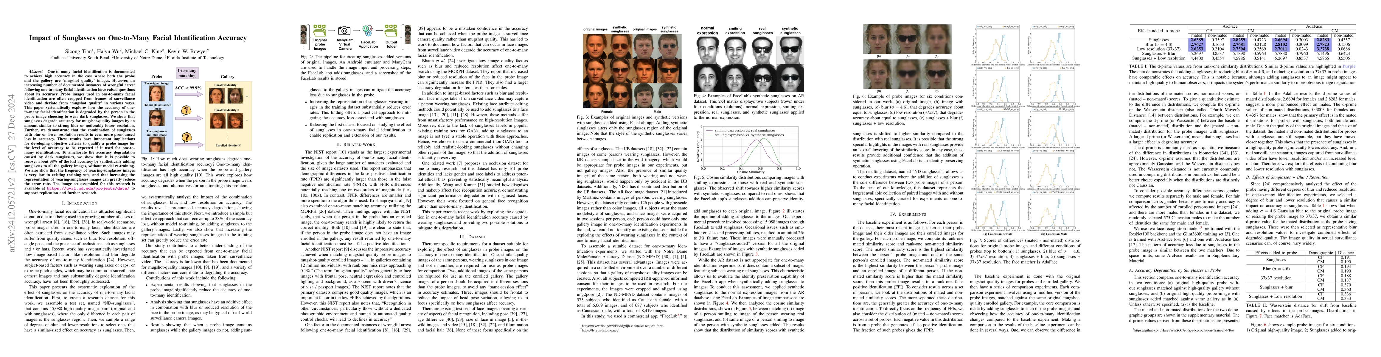 Thumbnail for Impact of Sunglasses on One-to-Many Facial Identification Accuracy