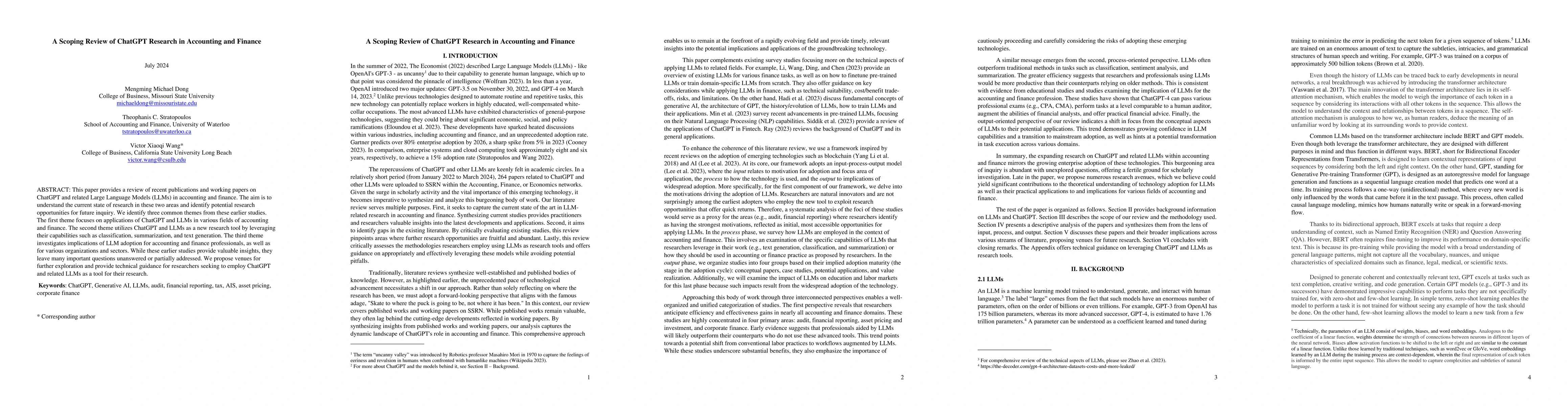 Thumbnail for A Scoping Review of ChatGPT Research in Accounting and Finance