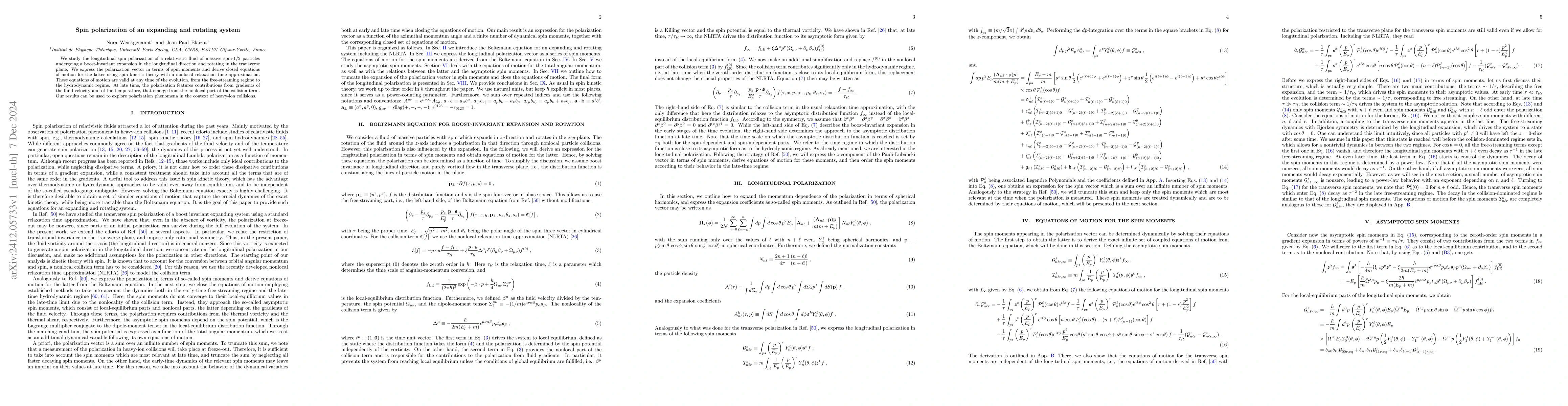 Thumbnail for Spin polarization of an expanding and rotating system