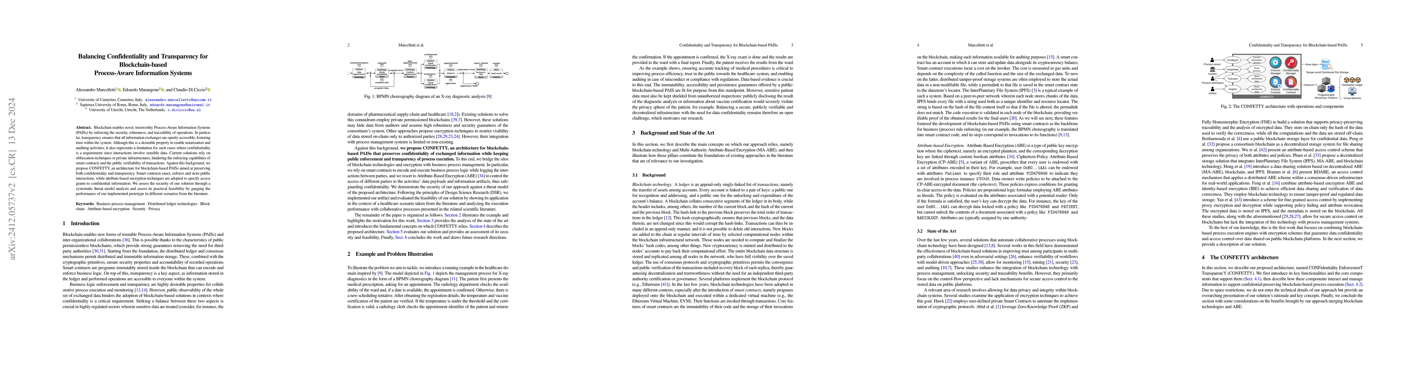 Thumbnail for Balancing Confidentiality and Transparency for Blockchain-based
  Process-Aware Information Systems