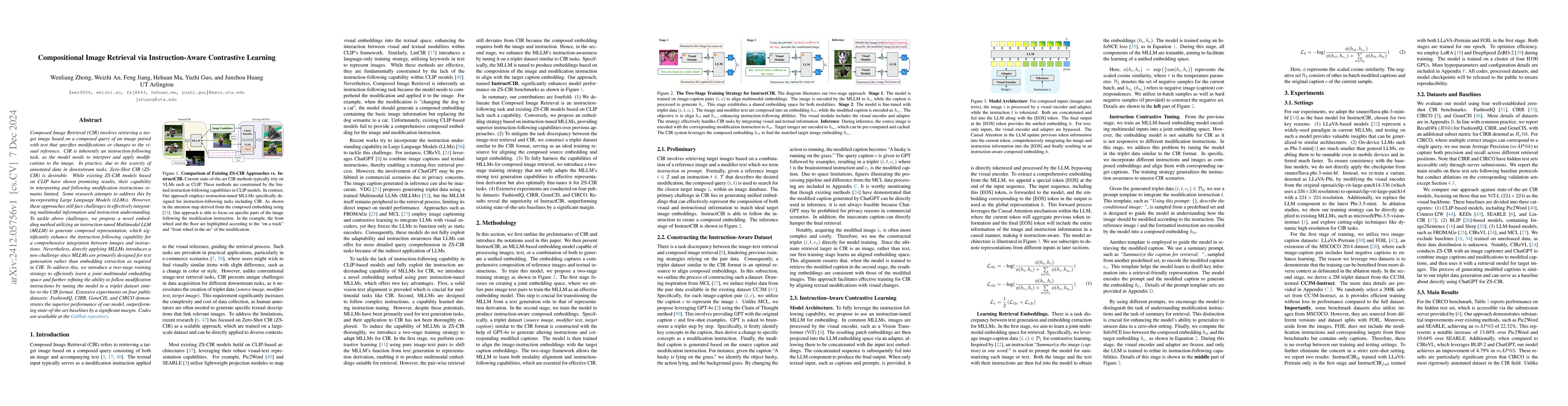Thumbnail for Compositional Image Retrieval via Instruction-Aware Contrastive Learning