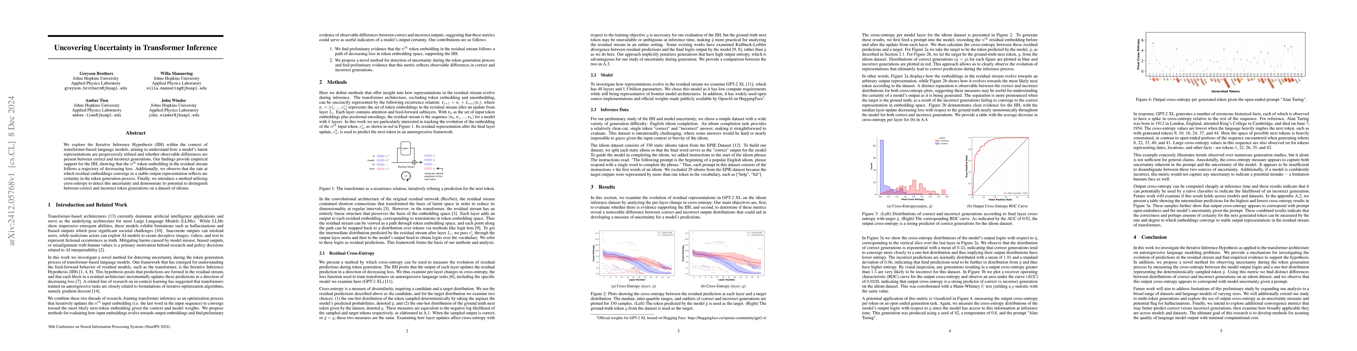 Thumbnail for Uncovering Uncertainty in Transformer Inference
