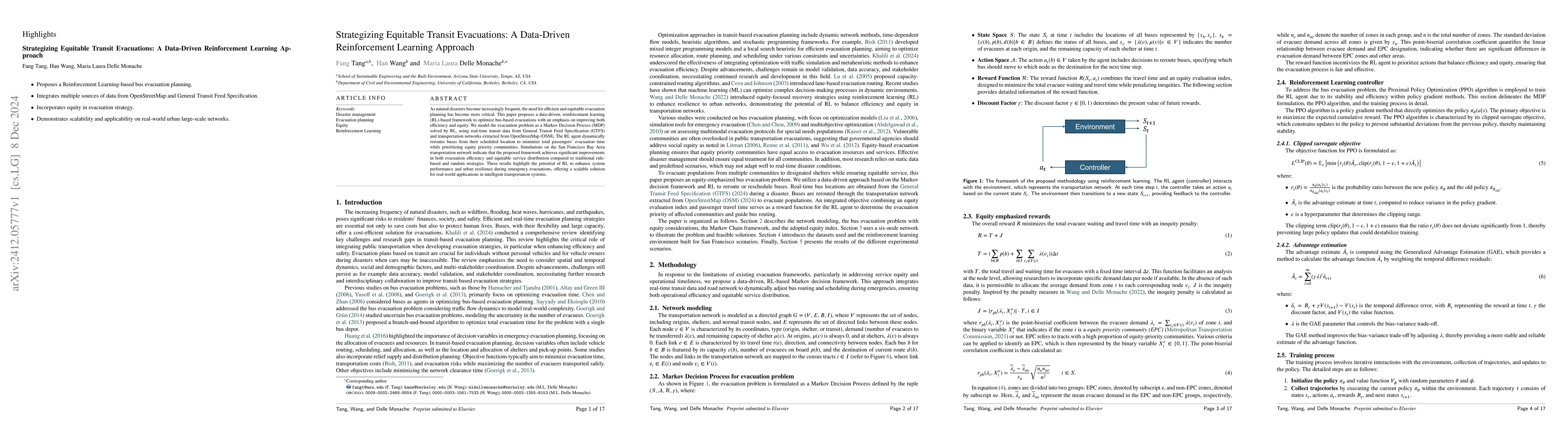 Thumbnail for Strategizing Equitable Transit Evacuations: A Data-Driven Reinforcement
  Learning Approach