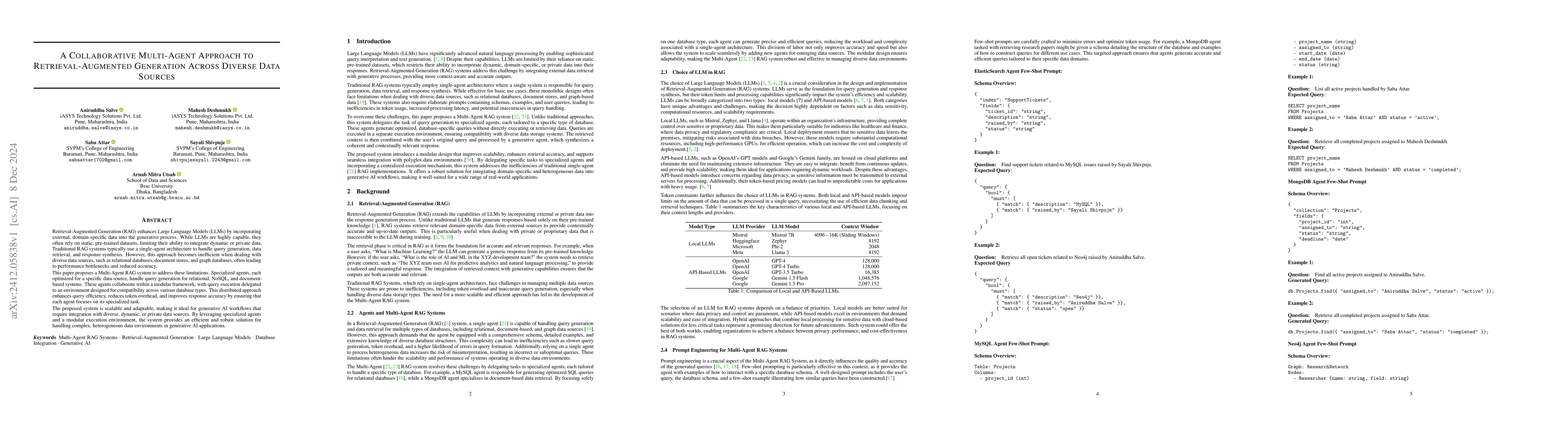 Thumbnail for A Collaborative Multi-Agent Approach to Retrieval-Augmented Generation
  Across Diverse Data