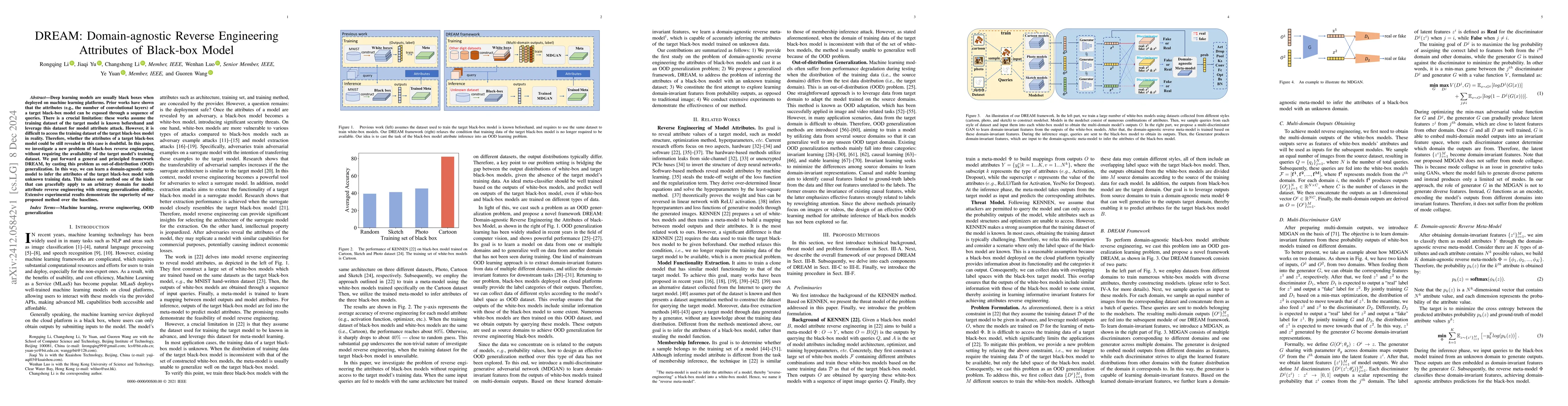 Thumbnail for DREAM: Domain-agnostic Reverse Engineering Attributes of Black-box Model