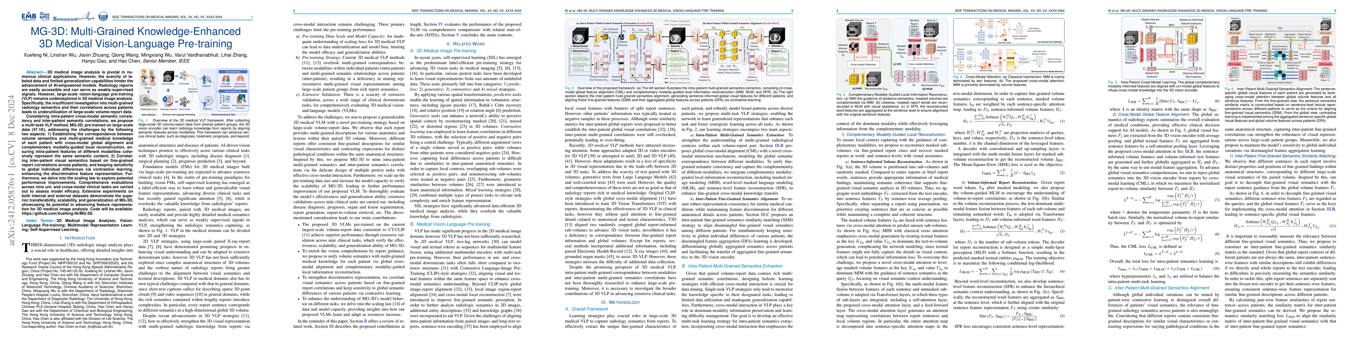 Thumbnail for MG-3D: Multi-Grained Knowledge-Enhanced 3D Medical Vision-Language
  Pre-training