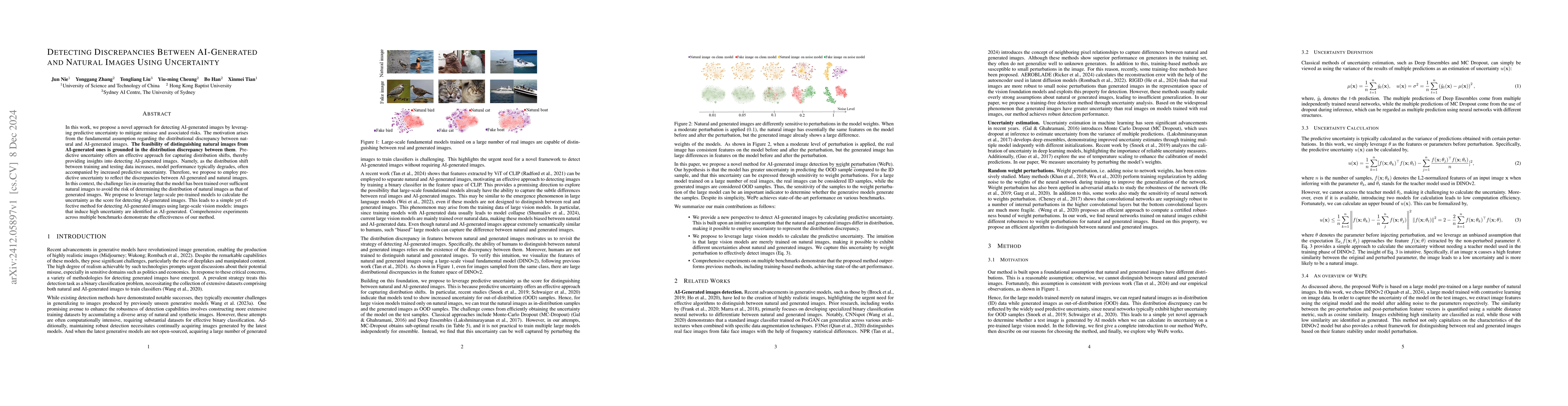 Thumbnail for Detecting Discrepancies Between AI-Generated and Natural Images Using
  Uncertainty