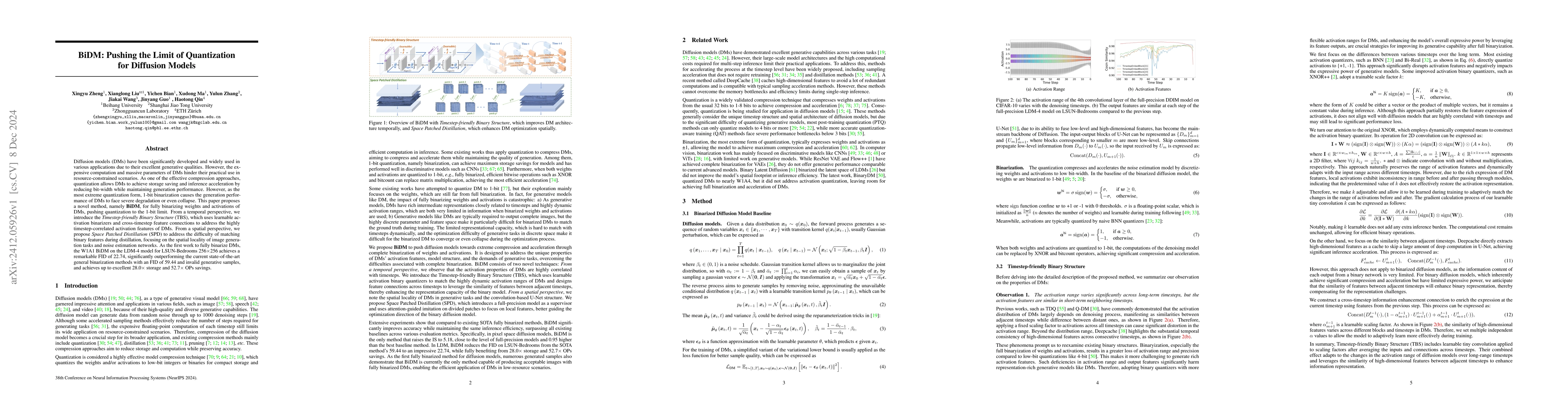 Thumbnail for BiDM: Pushing the Limit of Quantization for Diffusion Models