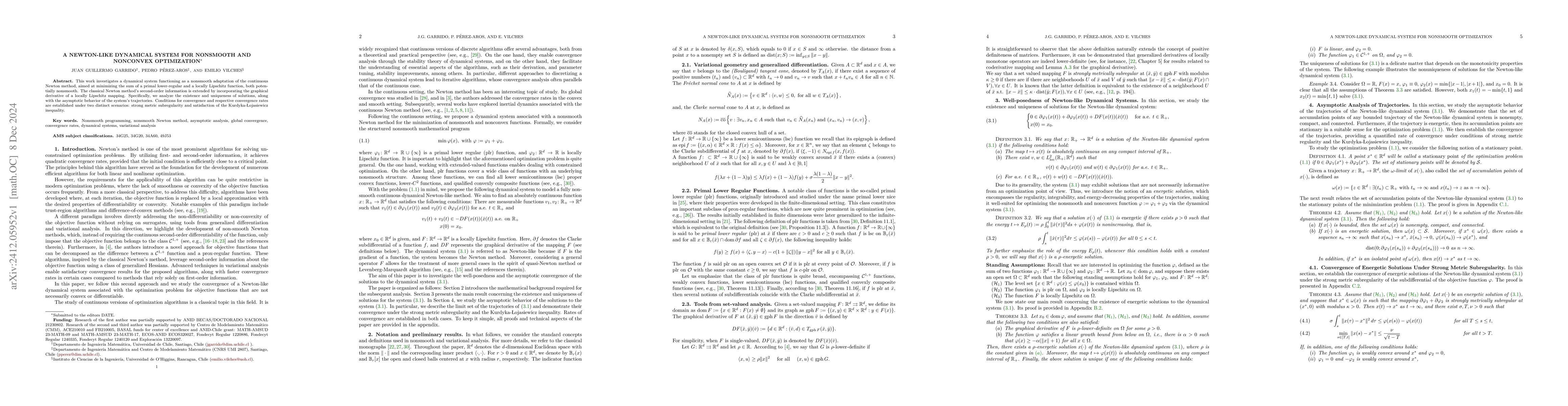 Thumbnail for A Newton-Like Dynamical System for Nonsmooth and Nonconvex Optimization