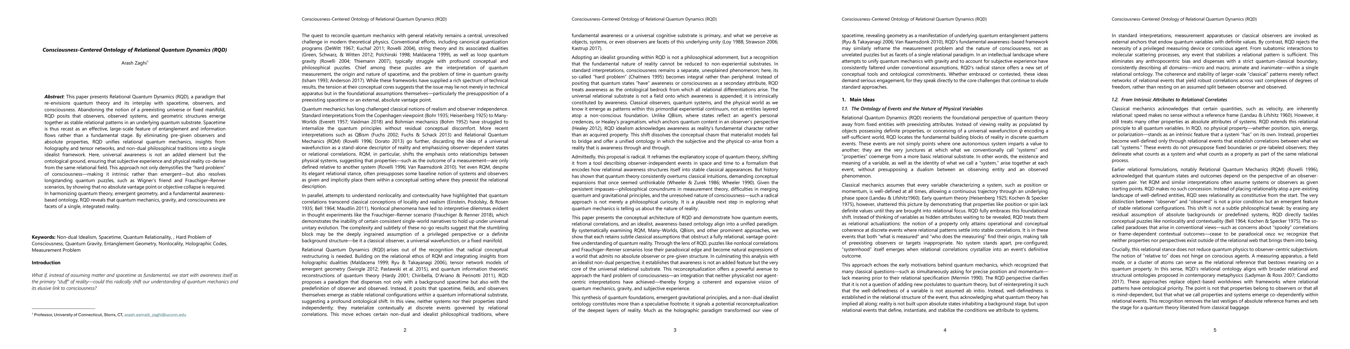 Thumbnail for Consciousness-Centered Ontology of Relational Quantum Dynamics (RQD)