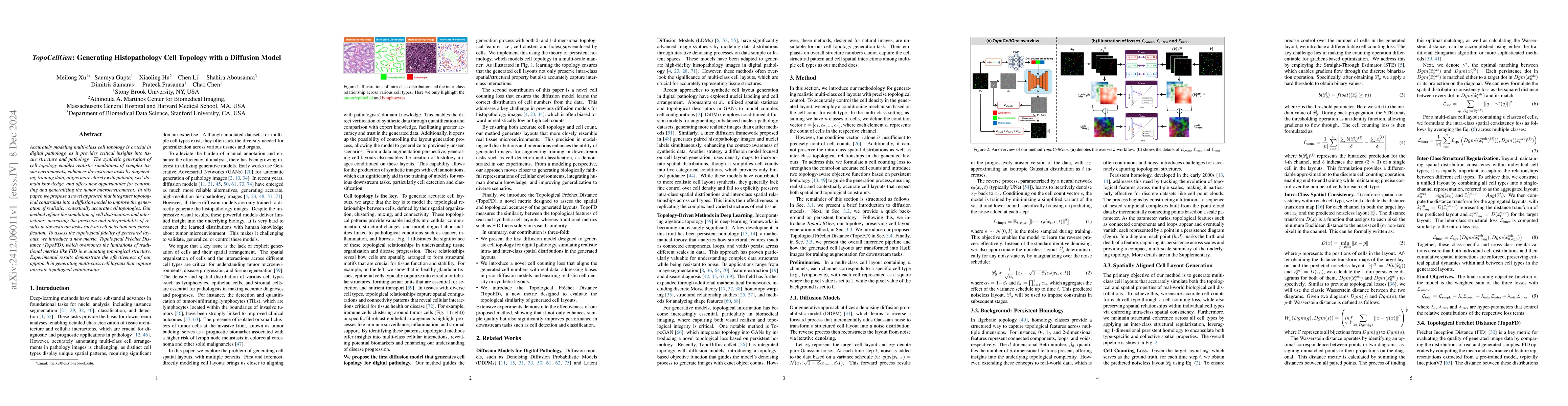 Thumbnail for TopoCellGen: Generating Histopathology Cell Topology with a Diffusion
  Model
