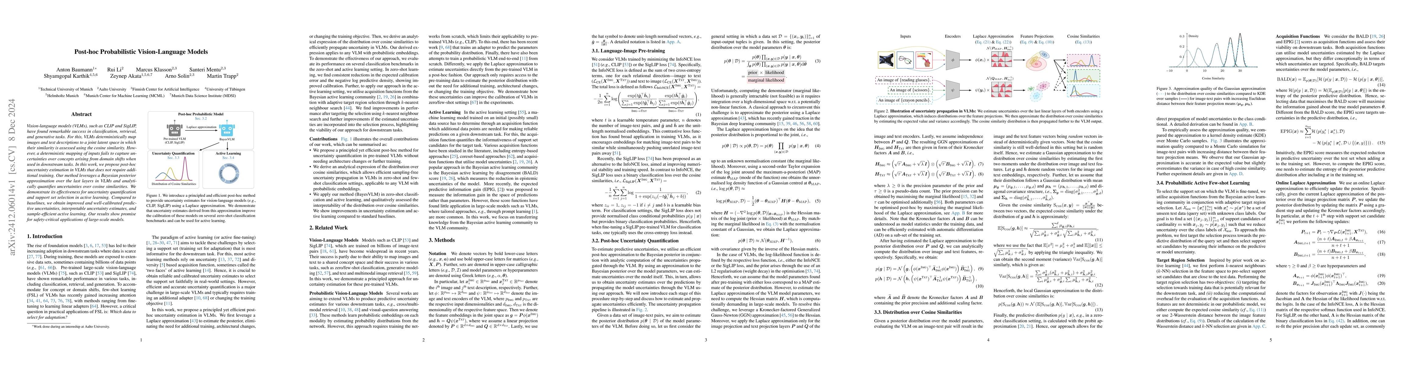 Thumbnail for Post-hoc Probabilistic Vision-Language Models