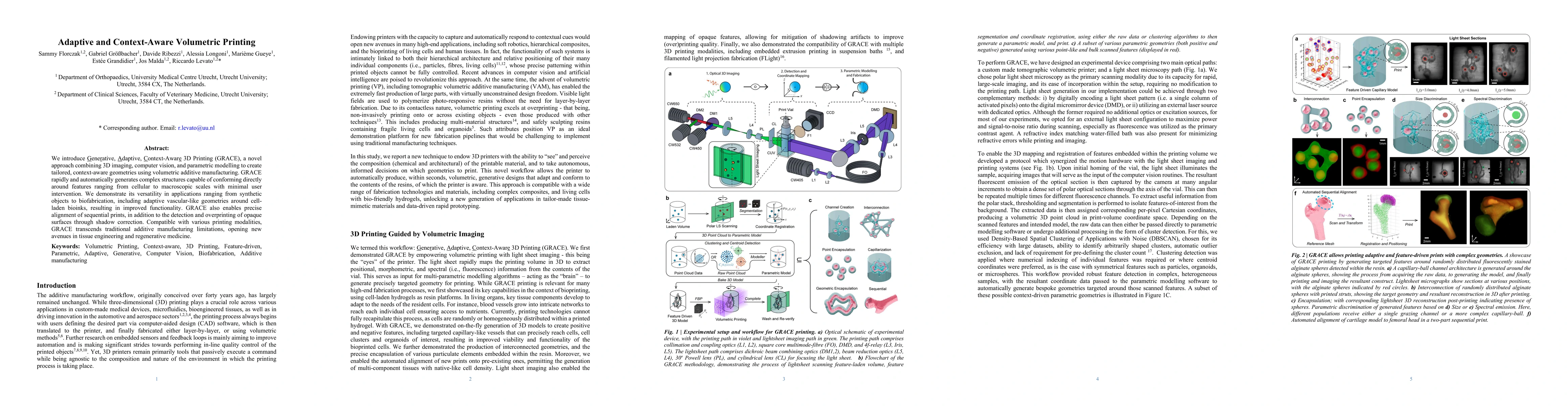 Thumbnail for Adaptive and Context-Aware Volumetric Printing