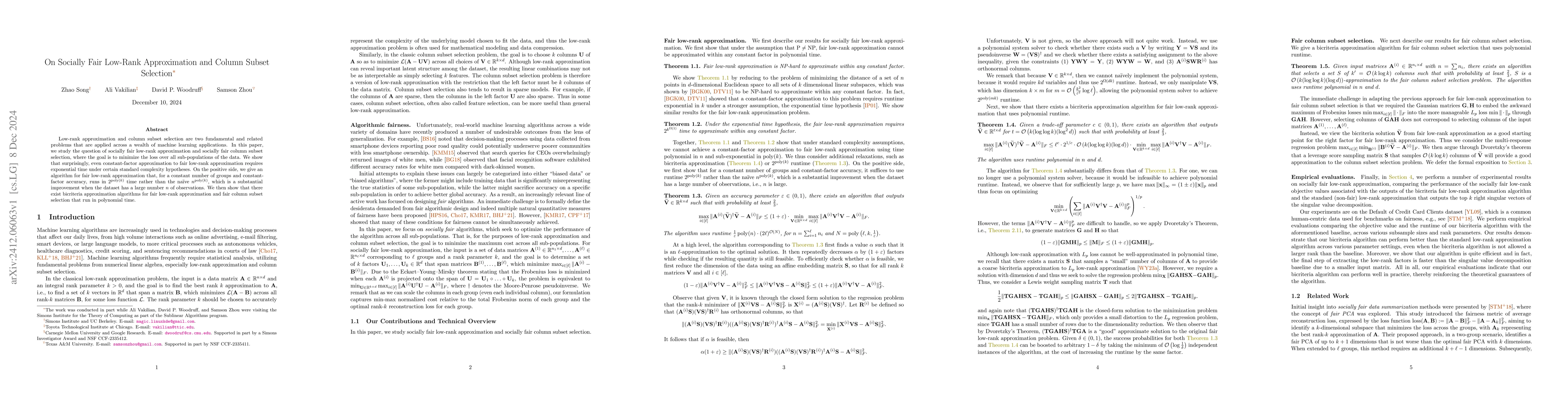 Thumbnail for On Socially Fair Low-Rank Approximation and Column Subset Selection
