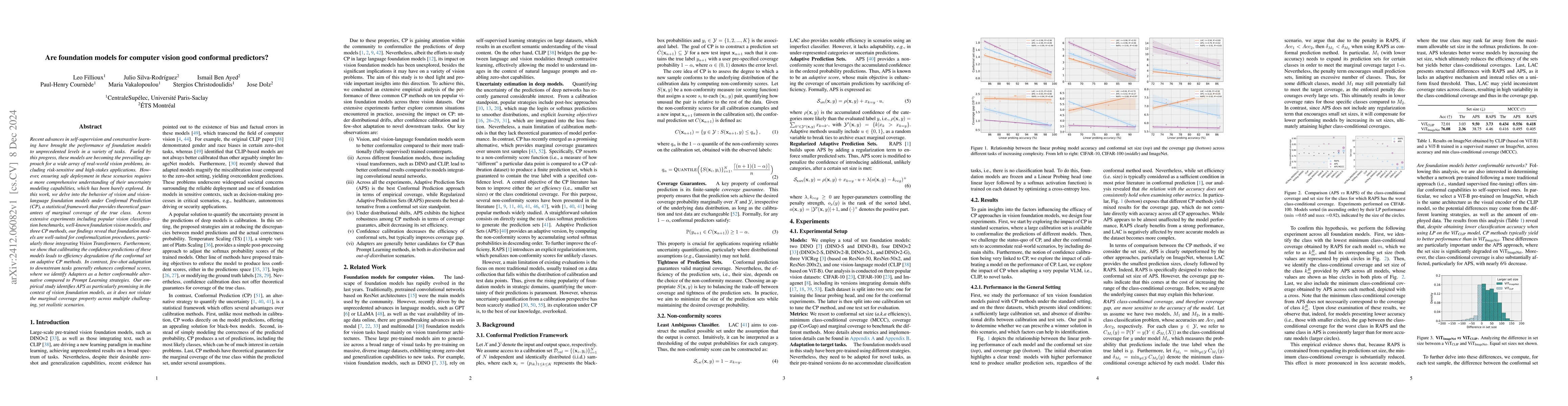 Thumbnail for Are foundation models for computer vision good conformal predictors?