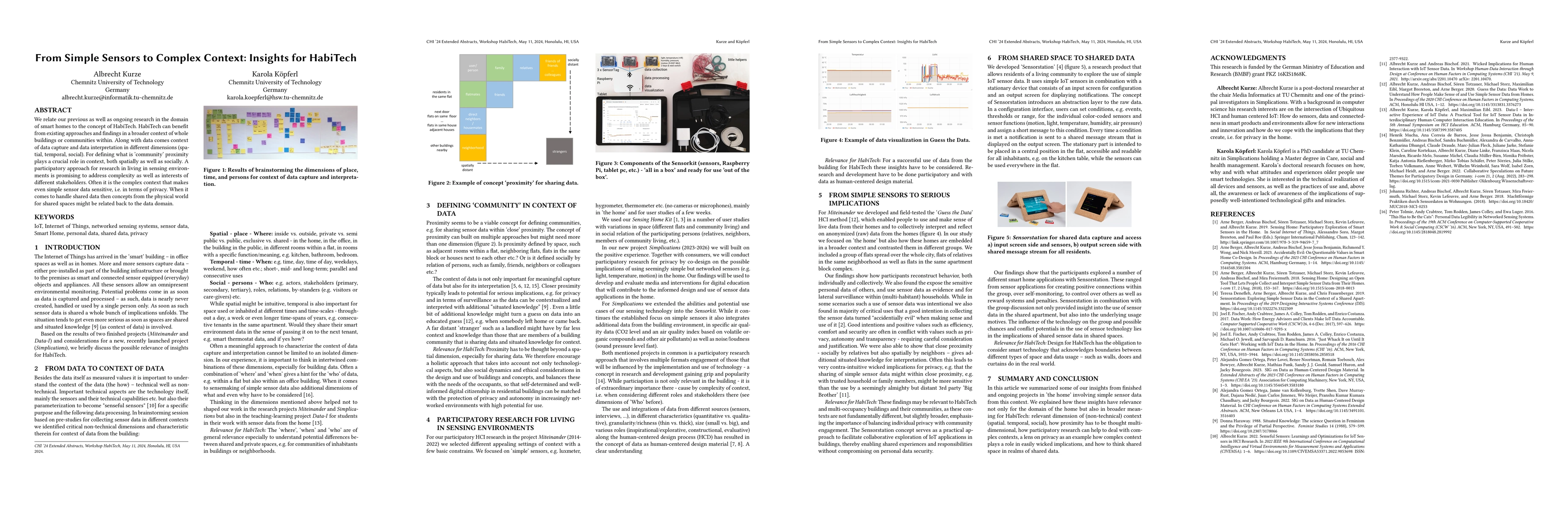 Thumbnail for From Simple Sensors to Complex Context: Insights for HabiTech