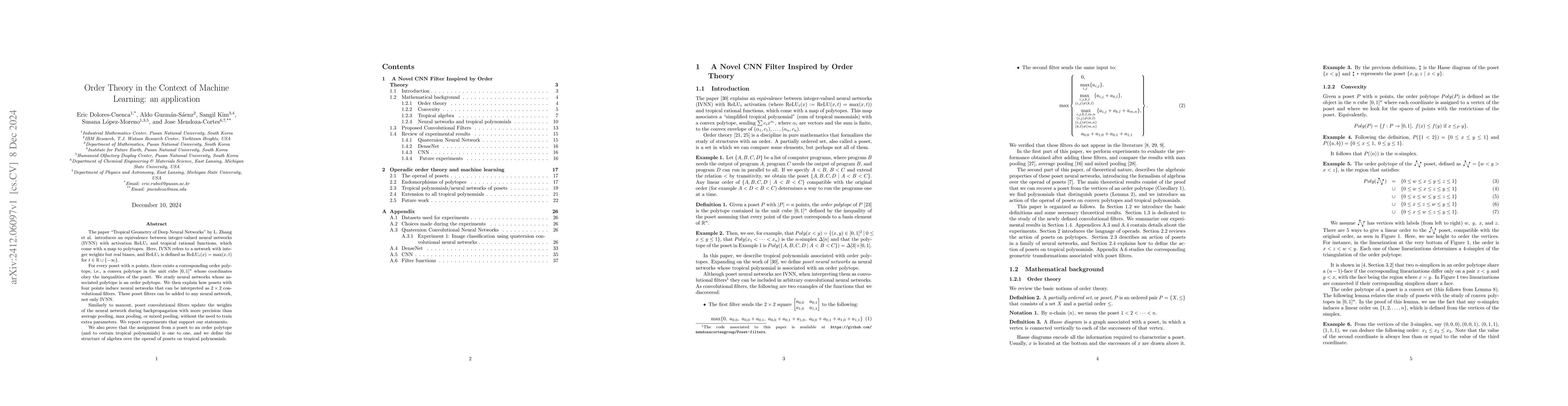 Thumbnail for Order Theory in the Context of Machine Learning: an application