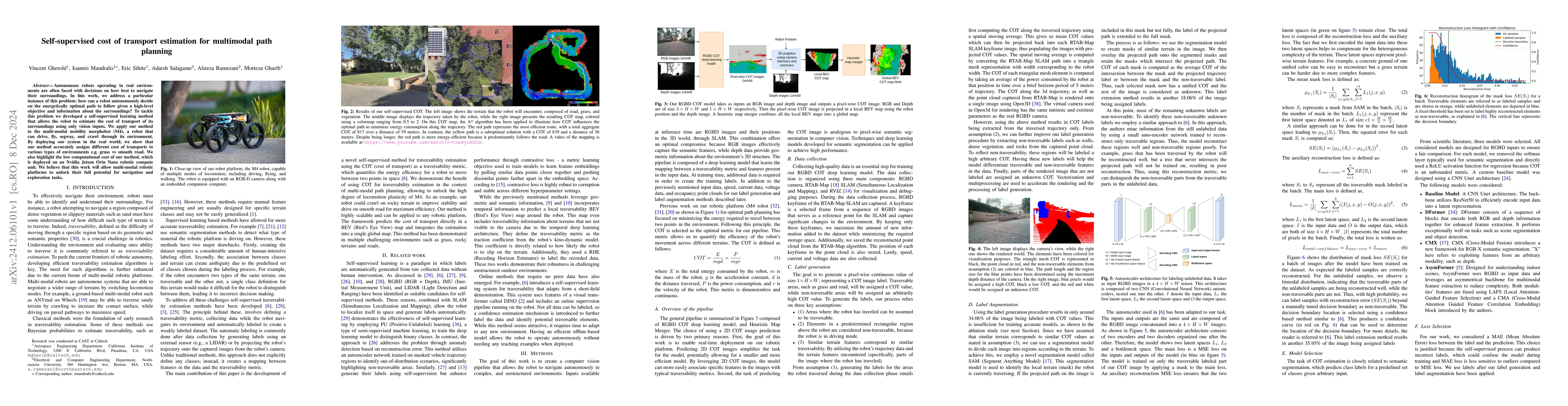 Thumbnail for Self-supervised cost of transport estimation for multimodal path
  planning