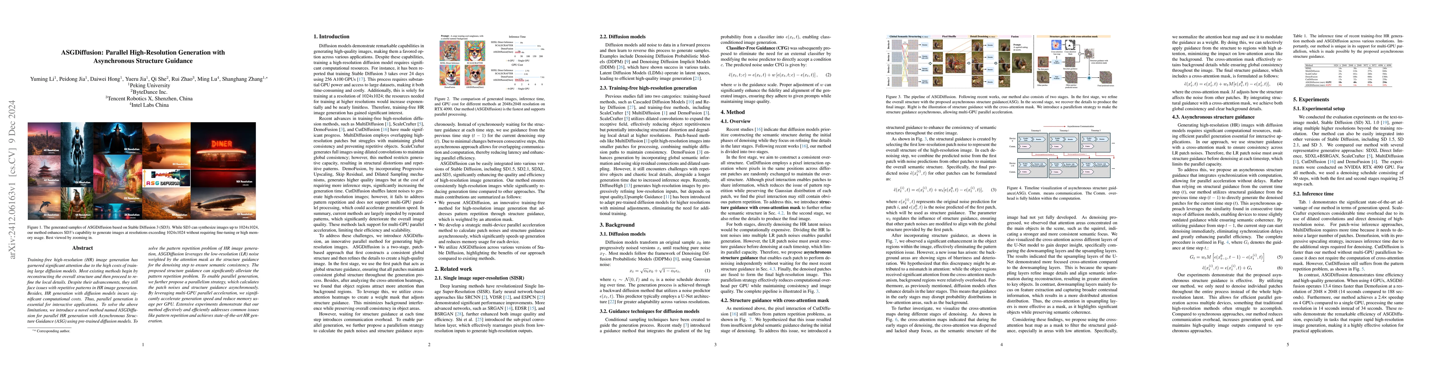 Thumbnail for ASGDiffusion: Parallel High-Resolution Generation with Asynchronous
  Structure Guidance