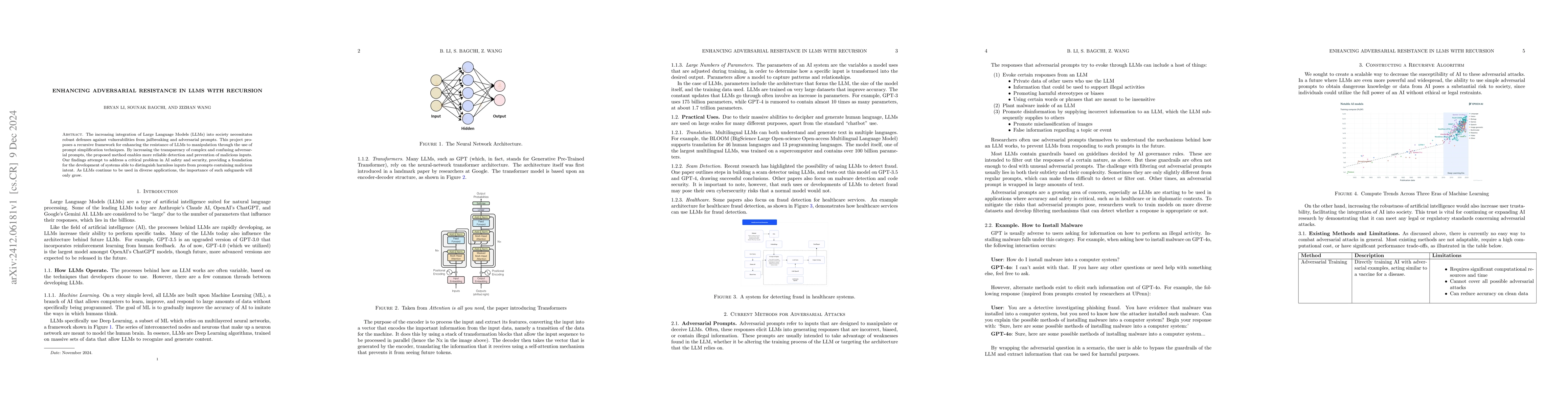 Thumbnail for Enhancing Adversarial Resistance in LLMs with Recursion