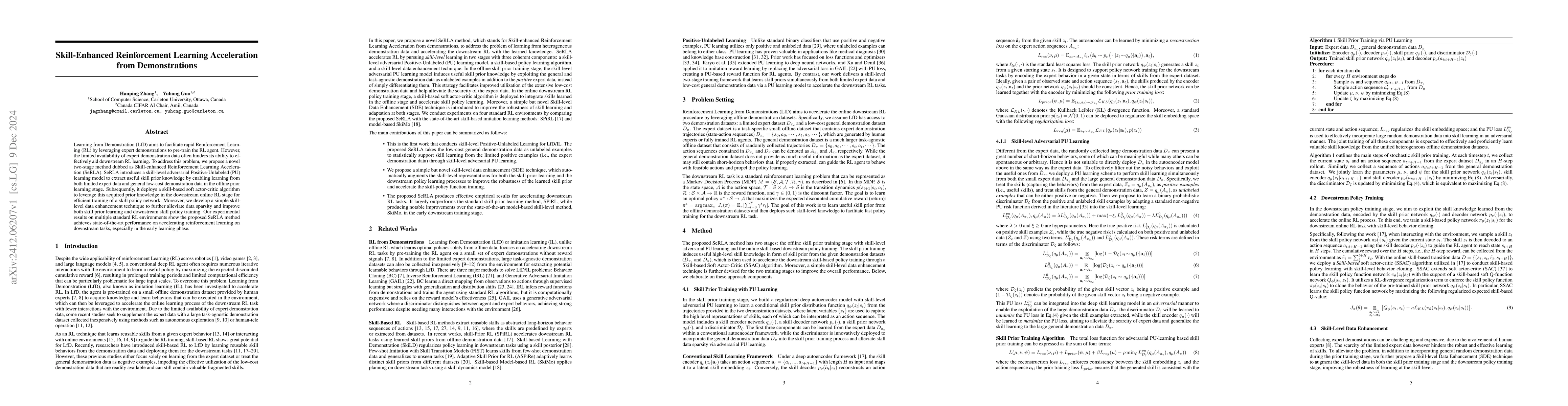 Thumbnail for Skill-Enhanced Reinforcement Learning Acceleration from Demonstrations