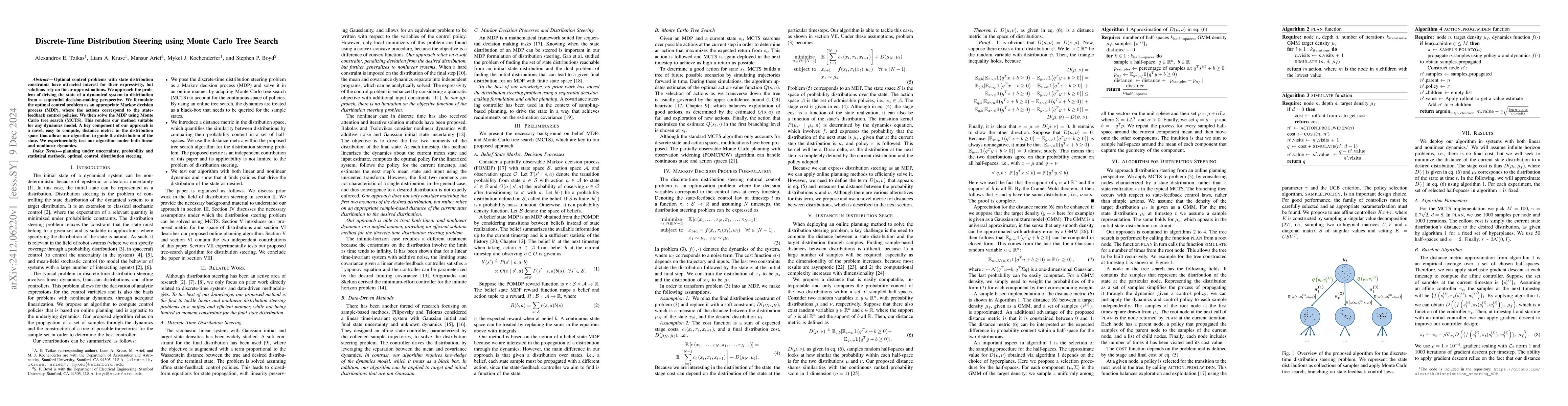 Thumbnail for Discrete-Time Distribution Steering using Monte Carlo Tree Search