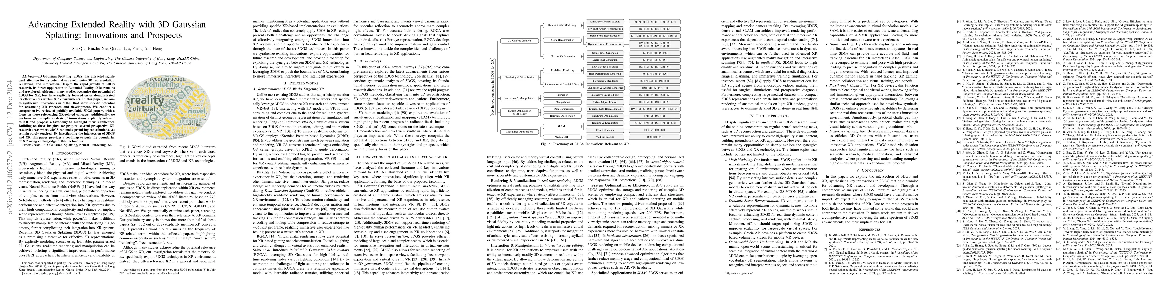 Thumbnail for Advancing Extended Reality with 3D Gaussian Splatting: Innovations and
  Prospects