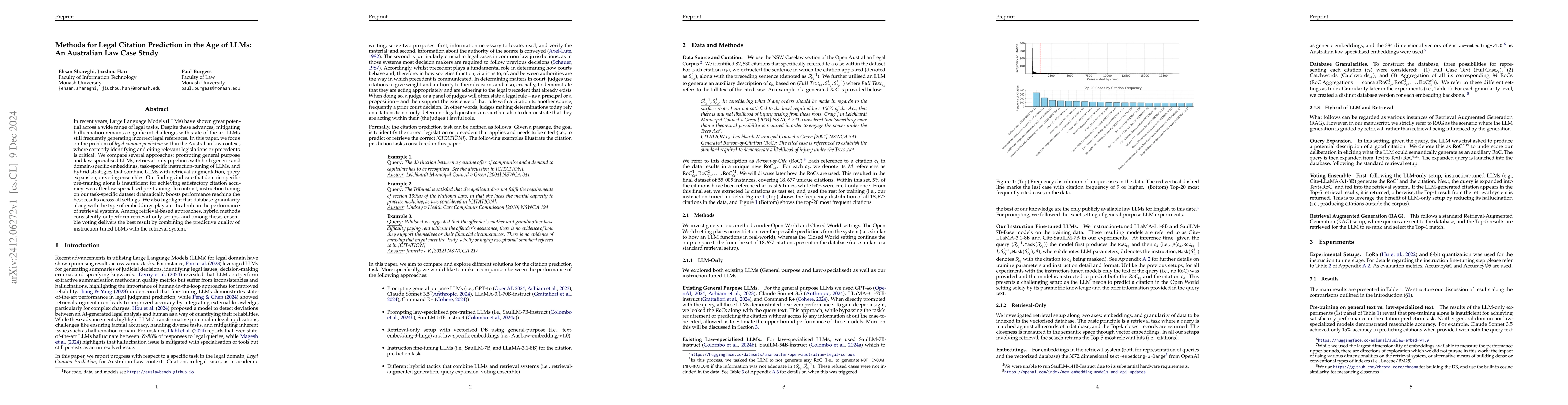 Thumbnail for Methods for Legal Citation Prediction in the Age of LLMs: An Australian
  Law Case Study