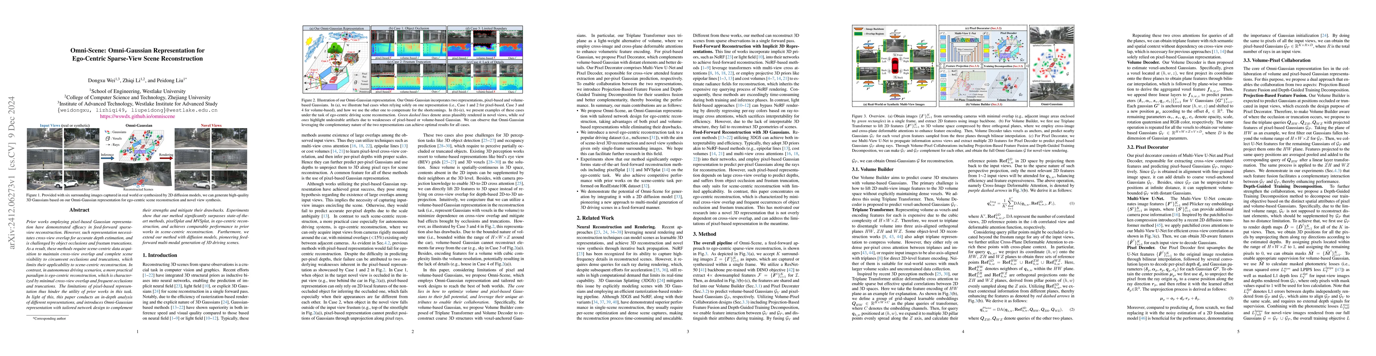 Thumbnail for Omni-Scene: Omni-Gaussian Representation for Ego-Centric Sparse-View
  Scene Reconstruction