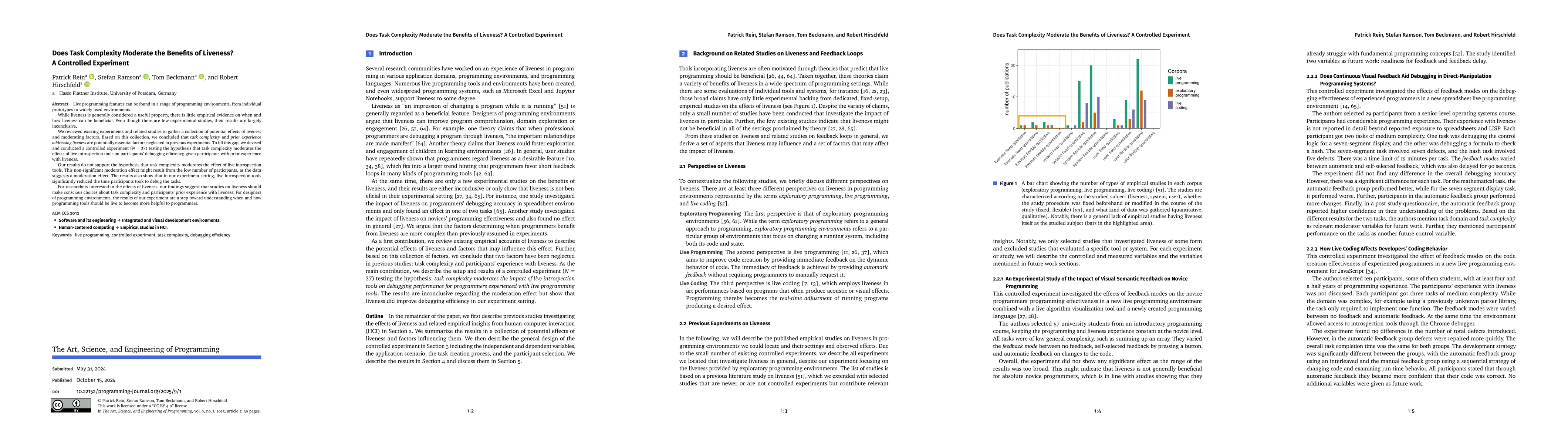 Thumbnail for Does Task Complexity Moderate the Benefits of Liveness? A Controlled
  Experiment