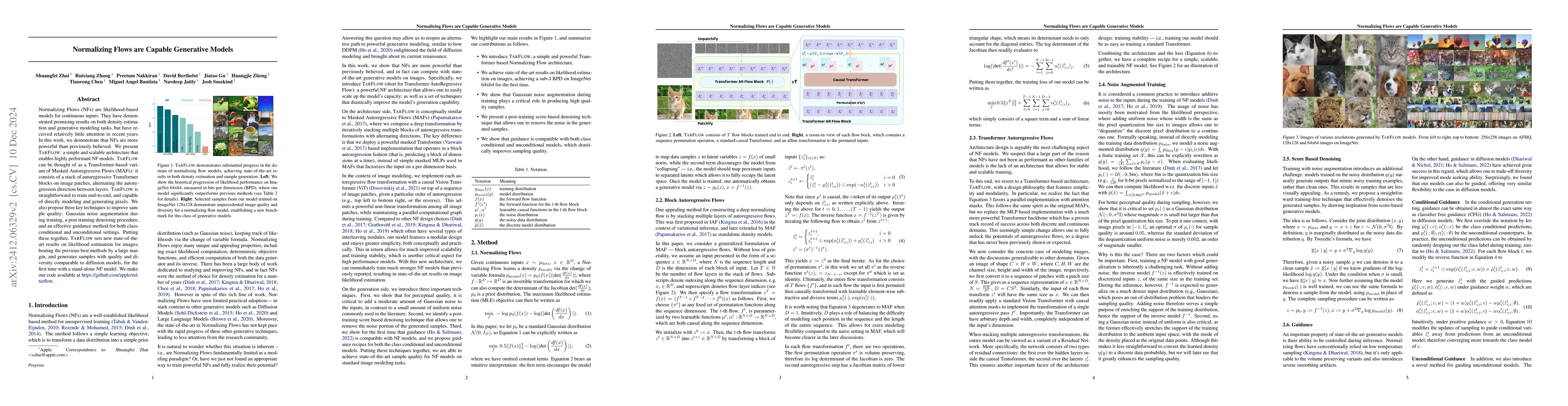 Thumbnail for Normalizing Flows are Capable Generative Models