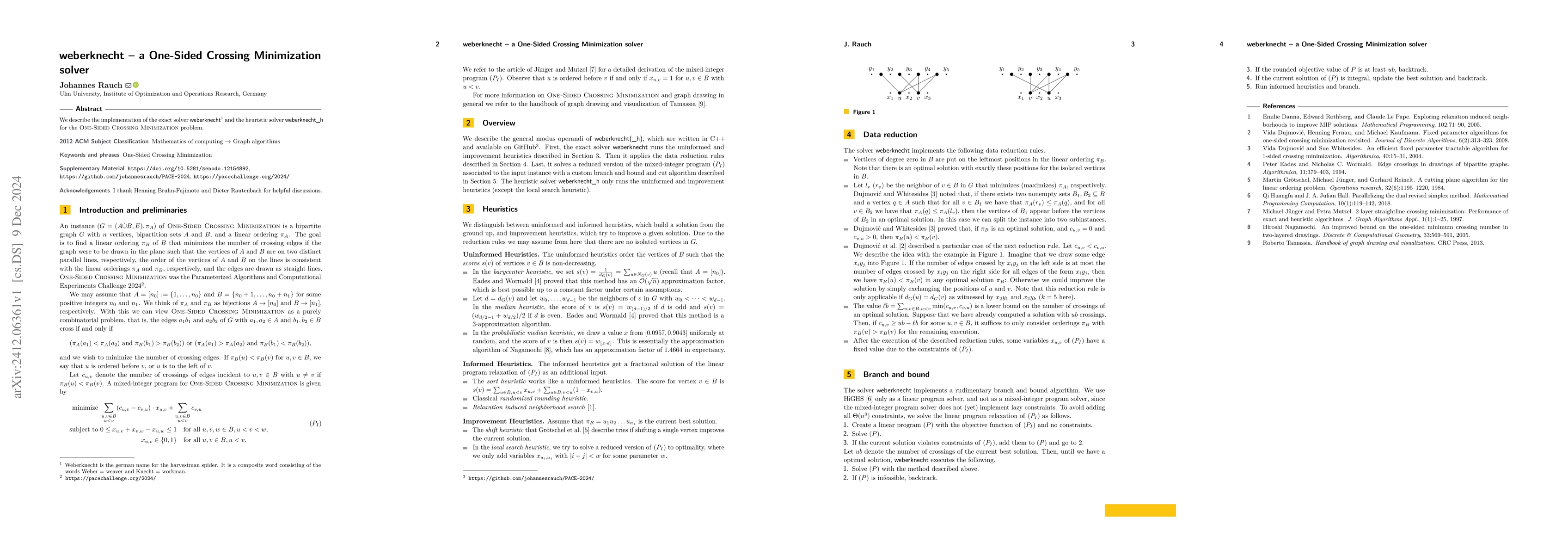 Thumbnail for weberknecht -- a One-Sided Crossing Minimization solver