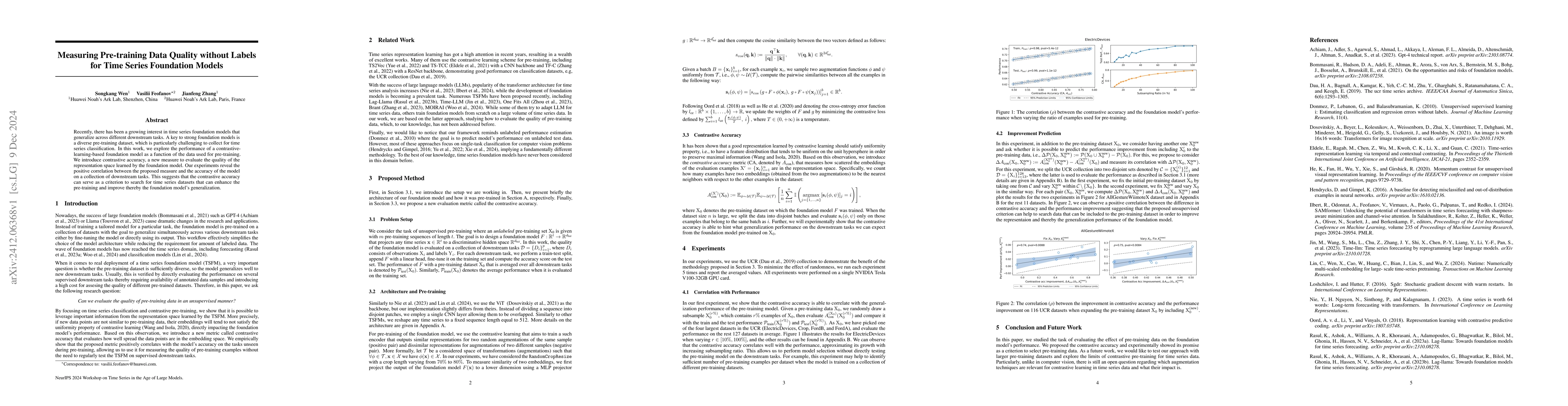 Thumbnail for Measuring Pre-training Data Quality without Labels for Time Series
  Foundation Models