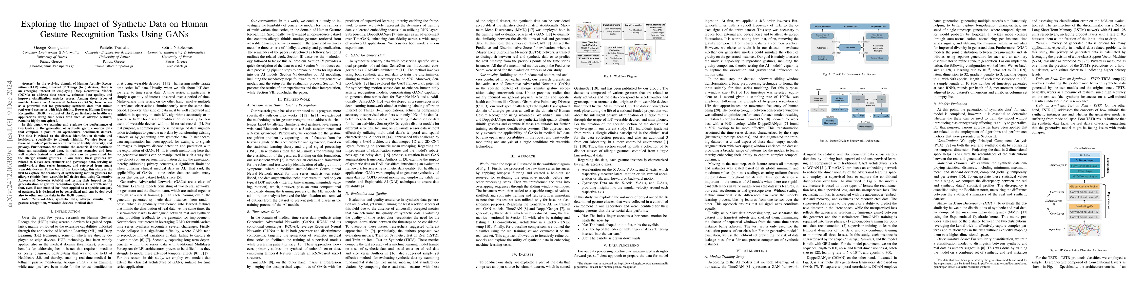 Thumbnail for Exploring the Impact of Synthetic Data on Human Gesture Recognition
  Tasks Using GANs