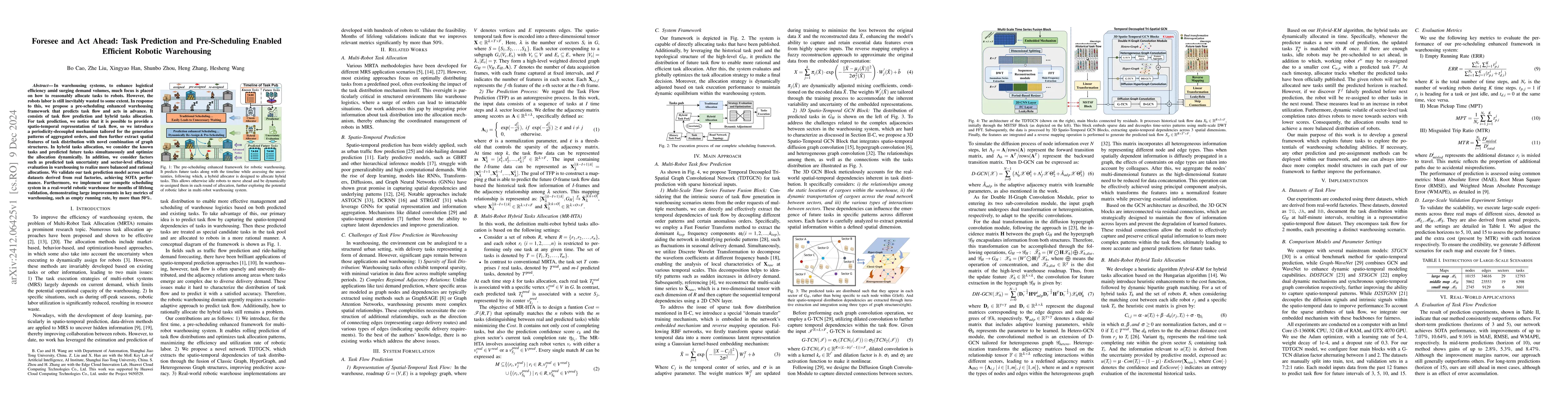 Thumbnail for Foresee and Act Ahead: Task Prediction and Pre-Scheduling Enabled
  Efficient Robotic Warehousing