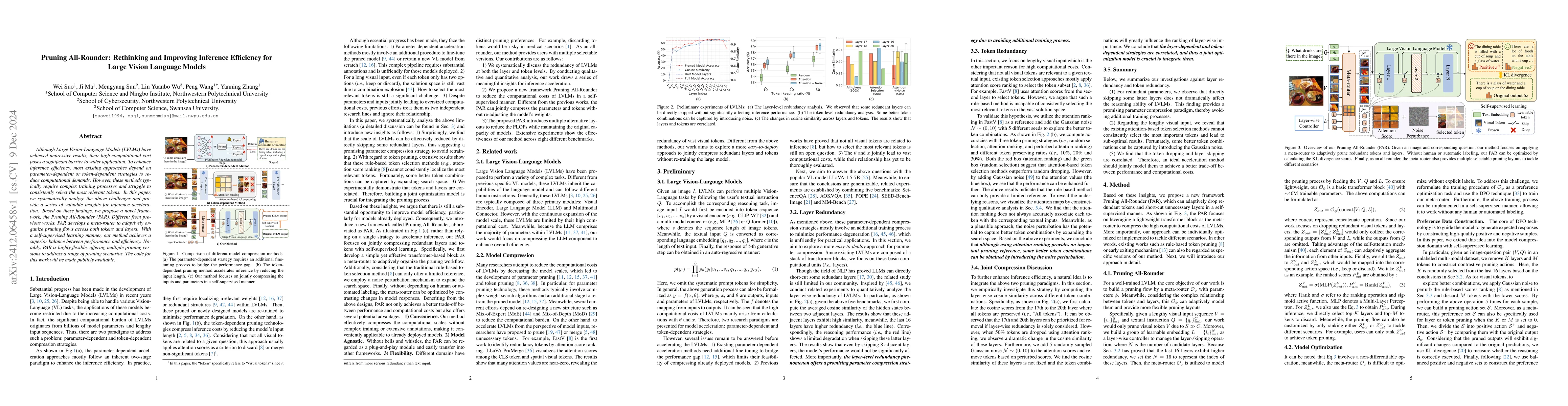 Thumbnail for Pruning All-Rounder: Rethinking and Improving Inference Efficiency for
  Large Vision Language Models