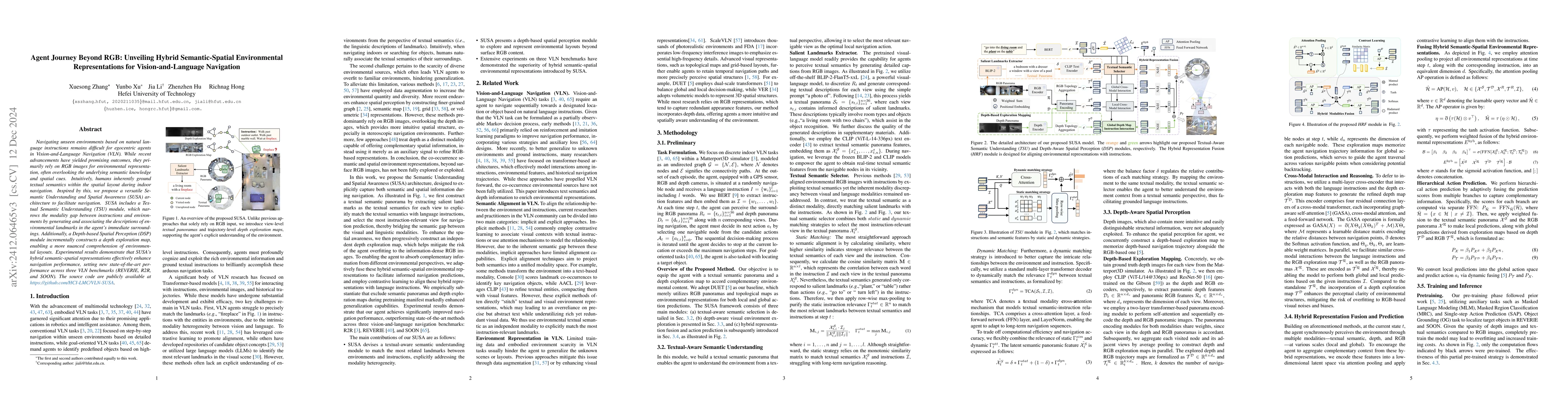 Thumbnail for Agent Journey Beyond RGB: Unveiling Hybrid Semantic-Spatial
  Environmental Representations for Vision-and-Language Navigation