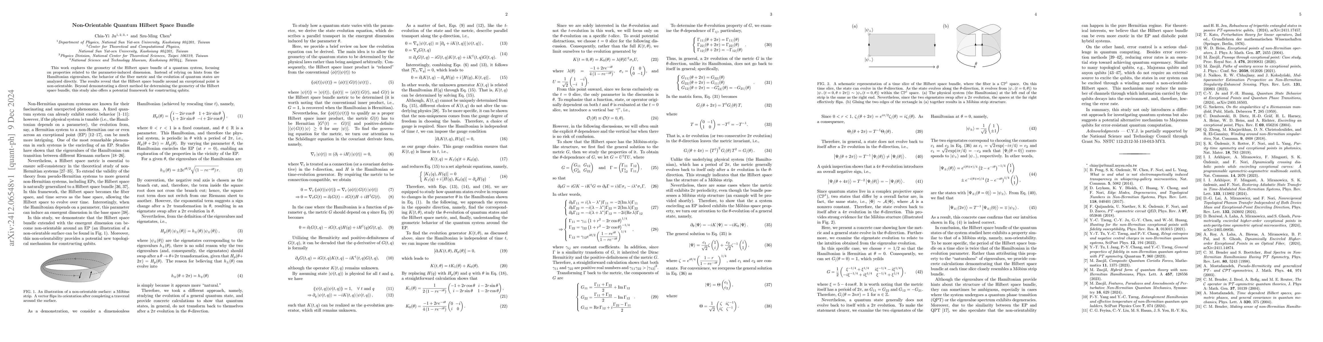 Thumbnail for Non-Orientable Quantum Hilbert Space Bundle