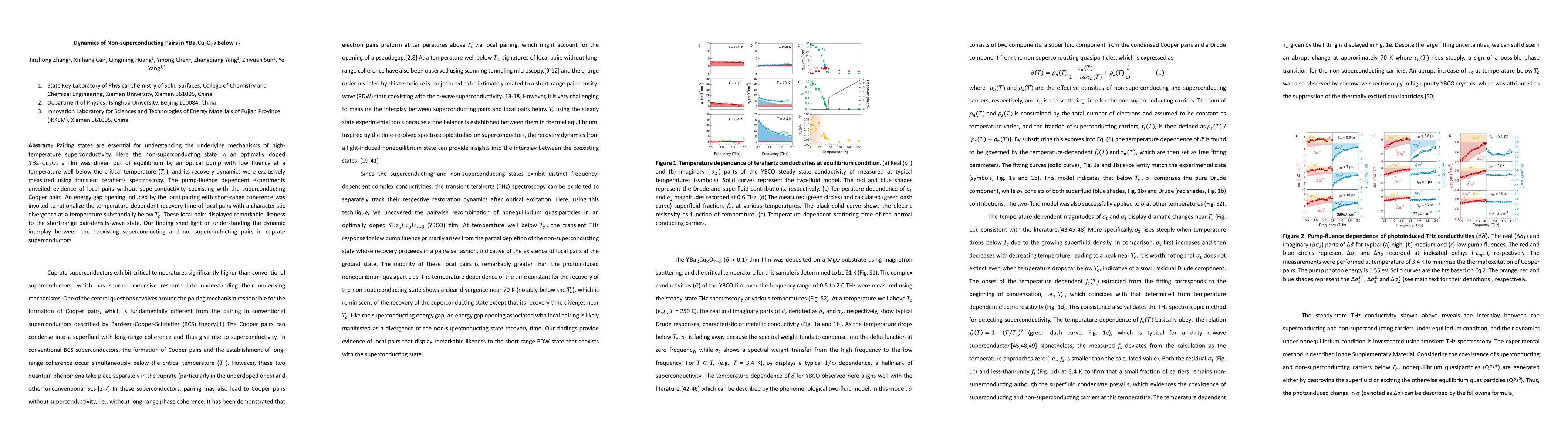 Thumbnail for Dynamics of Non-superconducting Pairs in YBa2Cu3O7-δ Below Tc