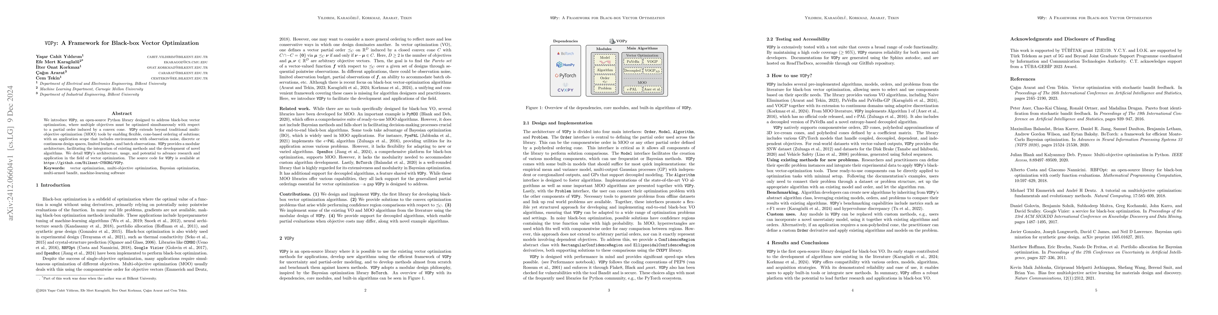 Thumbnail for VOPy: A Framework for Black-box Vector Optimization