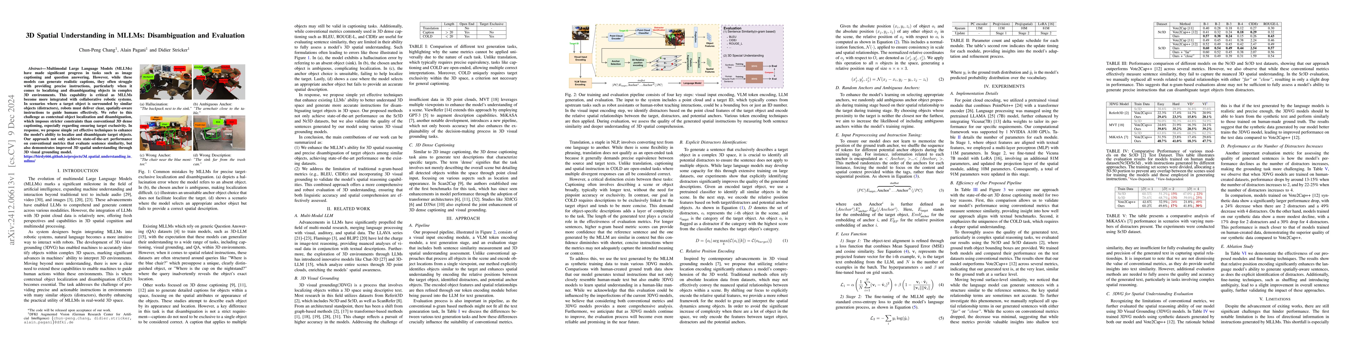 Thumbnail for 3D Spatial Understanding in MLLMs: Disambiguation and Evaluation