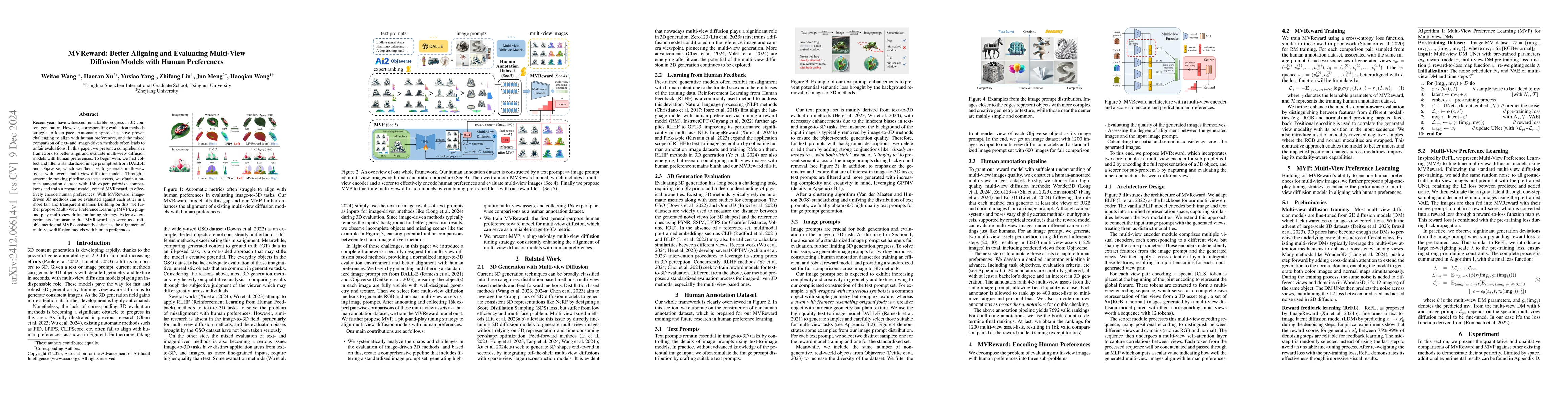 Thumbnail for MVReward: Better Aligning and Evaluating Multi-View Diffusion Models
  with Human Preferences