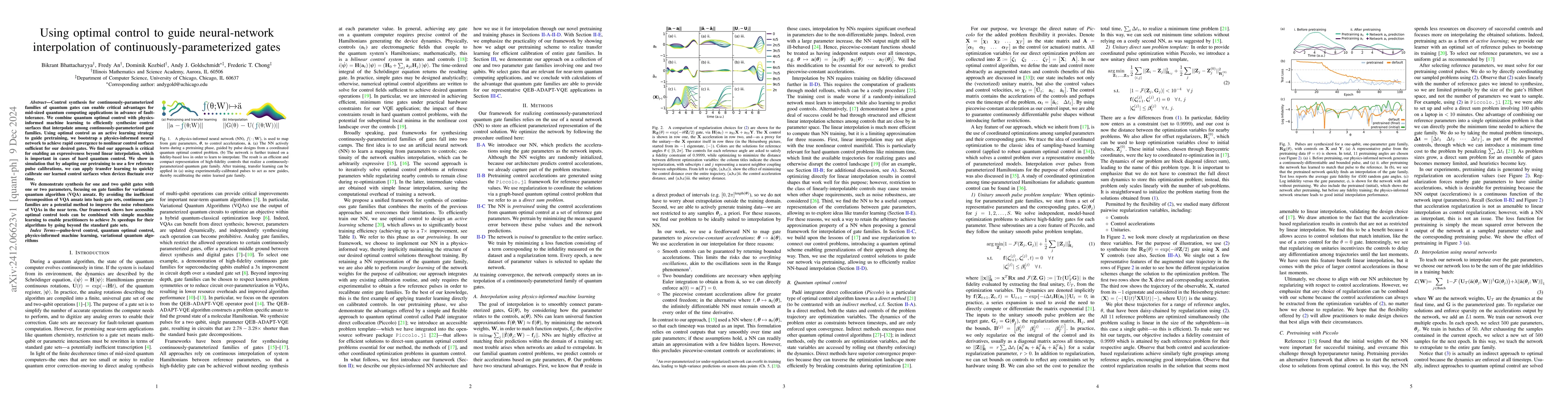 Thumbnail for Using optimal control to guide neural-network interpolation of
  continuously-parameterized gates